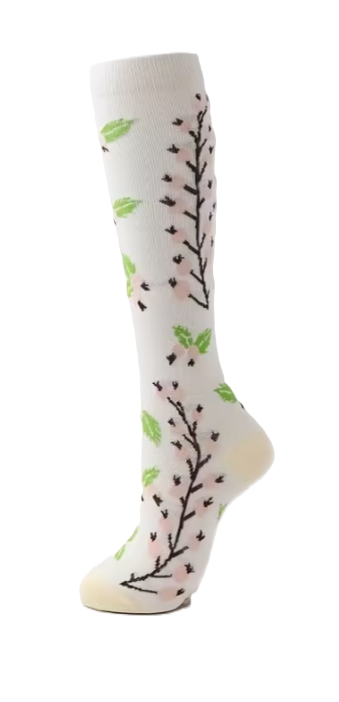 6311 🌸 Calcetines de Compresión con Patrones Florales