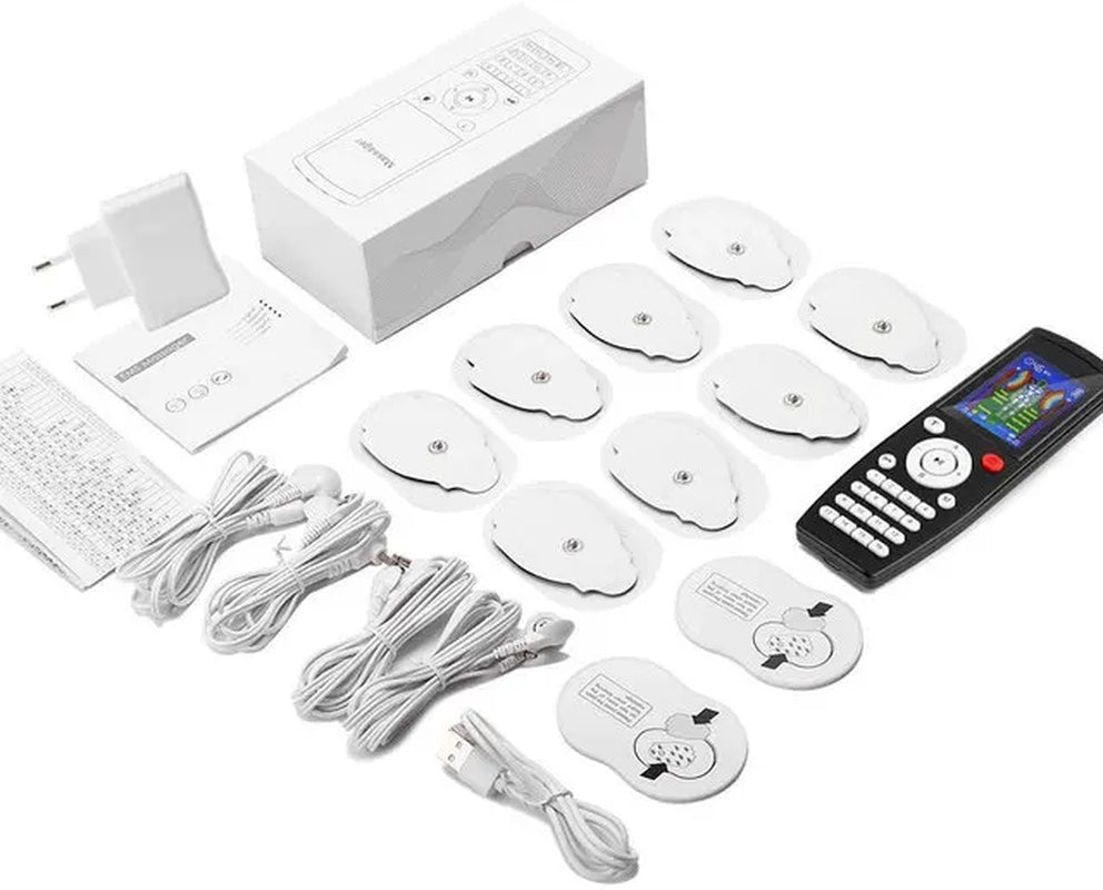 16 Modes EMS Eletric Compex Muscle Stimulator Electrodes Pulse Physiotherapy TENS Machine 4Channel Massageador Body Pads Therapy