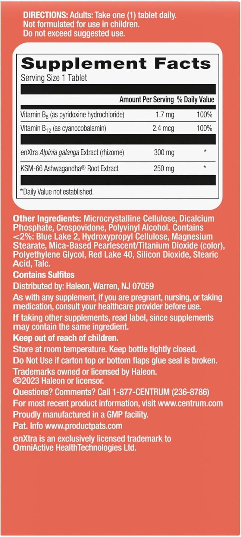 Clear Mind and Calm Mood Menopause Support Tablets, with Clinically Studied Enxtra, 30 Count
