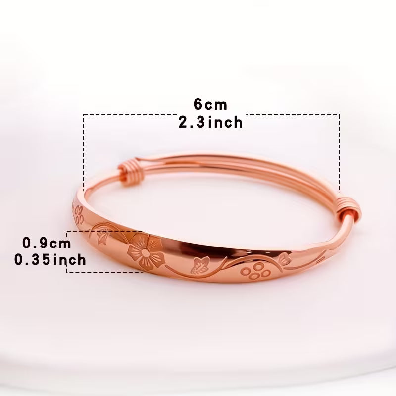 5142 🌸 Pulsera Elegante Bohemia de Cobre Morado - T17-02