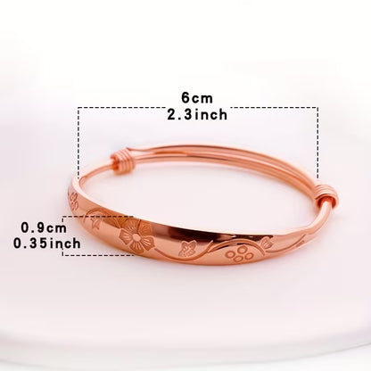 5142 🌸 Pulsera Elegante Bohemia de Cobre Morado - T17-02