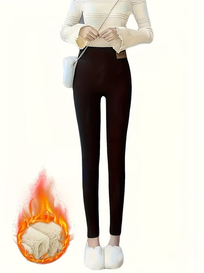 6864 🔥 PANTALONES TÉRMICOS DE FORRO POLAR PARA MUJER 🖤