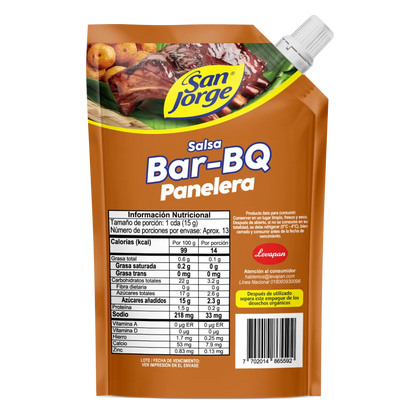 102105-2 🍯🔥 Salsa Bar-BQ Panelara San Jorge 200g