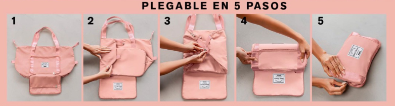 551 🧡 Bolso Expandible Mandarina / lILA – Espacio Inteligente para Tu Ritmo de Vida