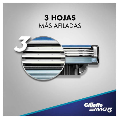 1563 💧 Máquina para Afeitar Gillette Mach3 Aqua Grip 1UP
