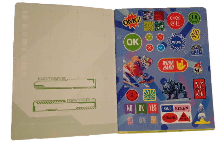 1353-44 📘 Cuaderno Cosido Summer Norma Sticker Niño 25852