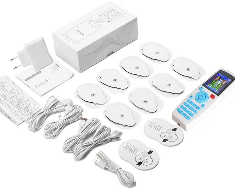 16 Modes EMS Eletric Compex Muscle Stimulator Electrodes Pulse Physiotherapy TENS Machine 4Channel Massageador Body Pads Therapy