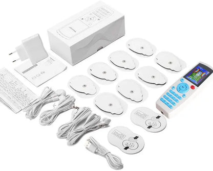 16 Modes EMS Eletric Compex Muscle Stimulator Electrodes Pulse Physiotherapy TENS Machine 4Channel Massageador Body Pads Therapy