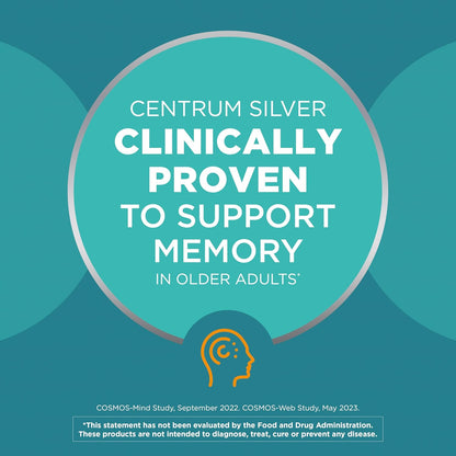 Minis Silver Multivitamin Tablet for Adults 50 Plus, Multimineral Supplement, Vitamin D3, B-Vitamins, Gluten Free, Non-Gmo Ingredients, Supports Memory and Cognition in Older Adults - 320 Ct