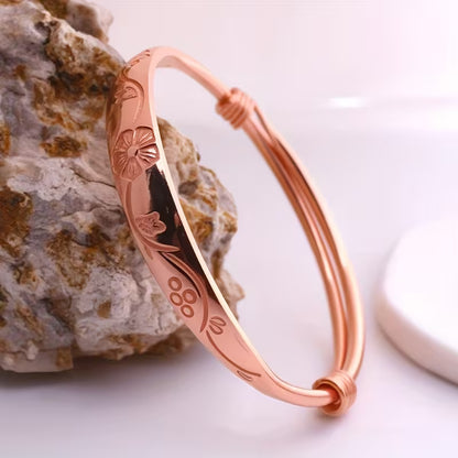 5142 🌸 Pulsera Elegante Bohemia de Cobre Morado - T17-02