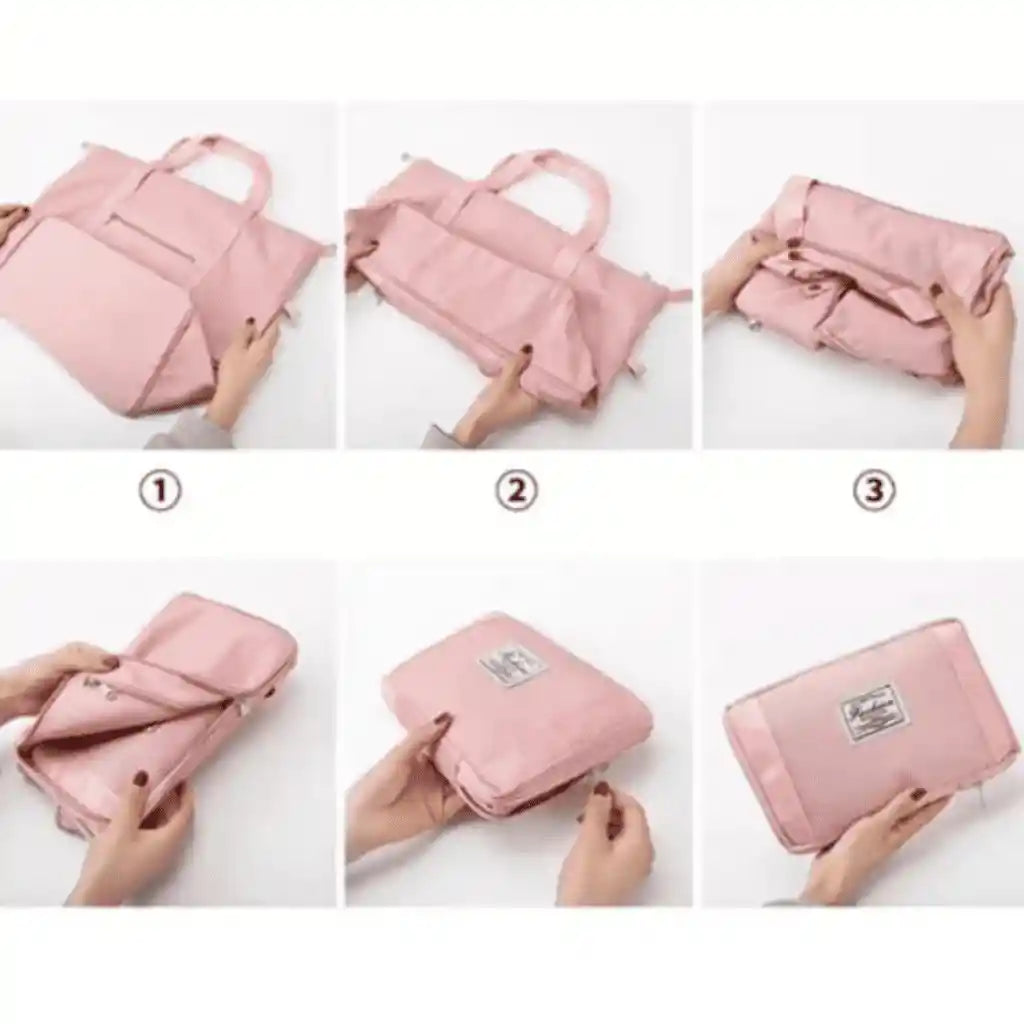 551 🧡 Bolso Expandible Mandarina / lILA – Espacio Inteligente para Tu Ritmo de Vida