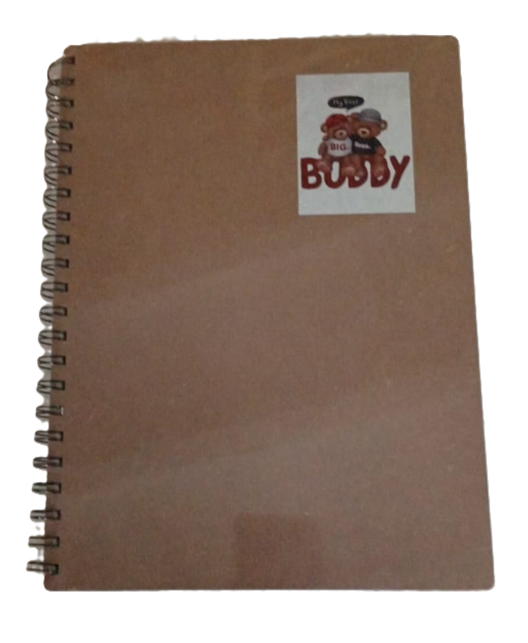 1352-1 📘🌿 Cuaderno 105 Cuadros Pasta MDF – Resistencia natural para ideas que perduran