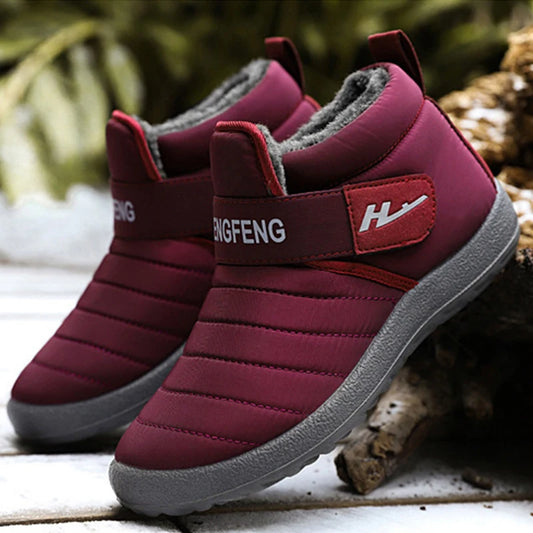 2022 New Fashion Men Boots Fur Men Snow Boots Couple Keep Warm Winter Shoes Comfortable Botas Hombre Outdoor Men Sneakers