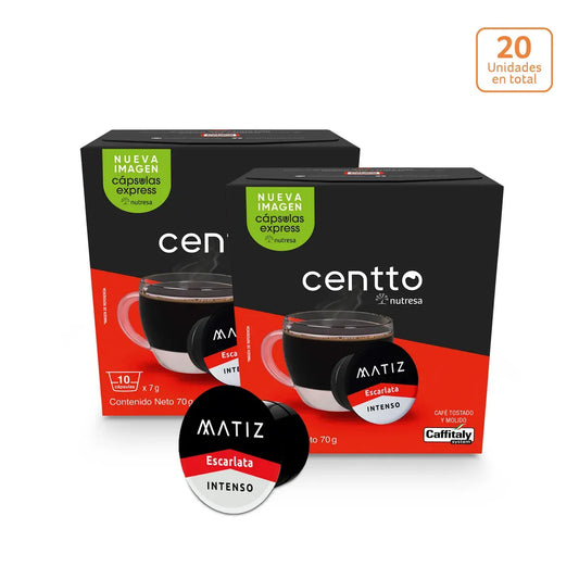 Cápsulas Centto Matiz Escarlata x 10 unds x 7g c/u - N80714