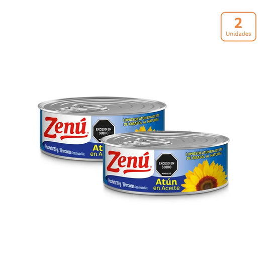 Lomo de atún Zenú en aceite de girasol x 160g c/u - N81021