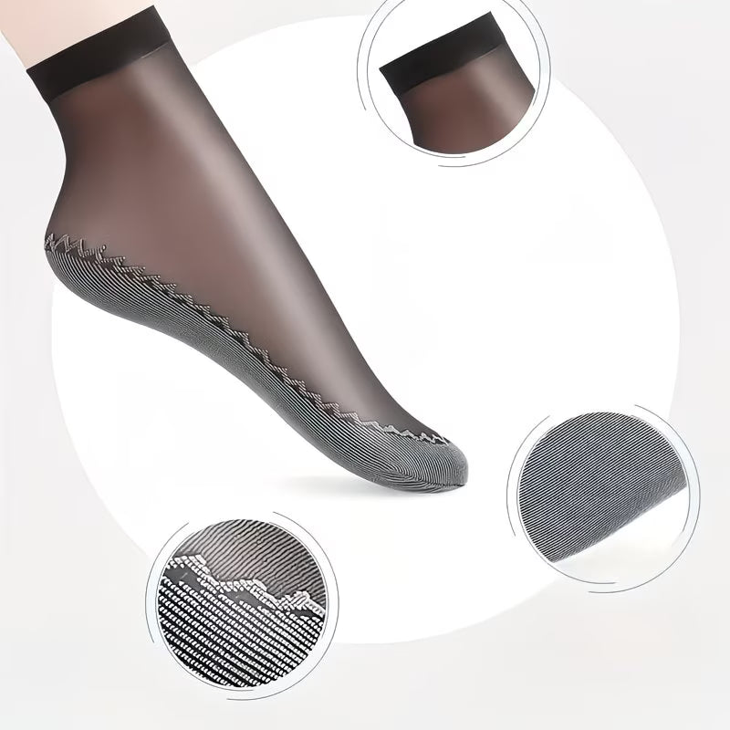6321 ✨ Calcetines Tobilleros Transparentes de Encaje para Mujer -T12-02