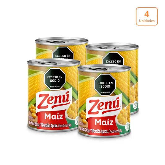Maiz Dulce ZENU x 241 g x 4 und - N84198