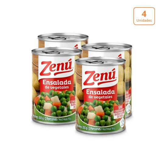 Ensalada de Vegetales Zenu x 300g x 4 unds - N84202