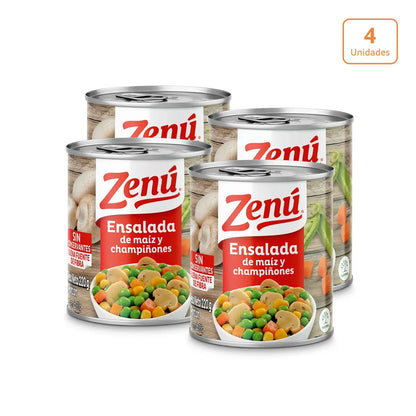 Ensalada de Maiz y Champiñones x 220g x 4 unds - N84204