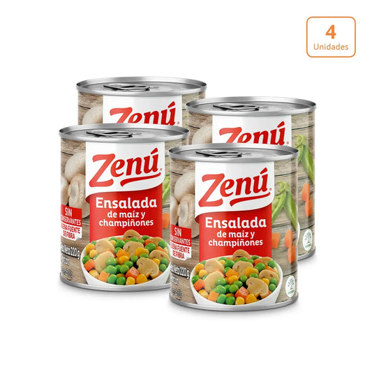 Ensalada de Maiz y Champiñones x 220g x 4 unds - N84204