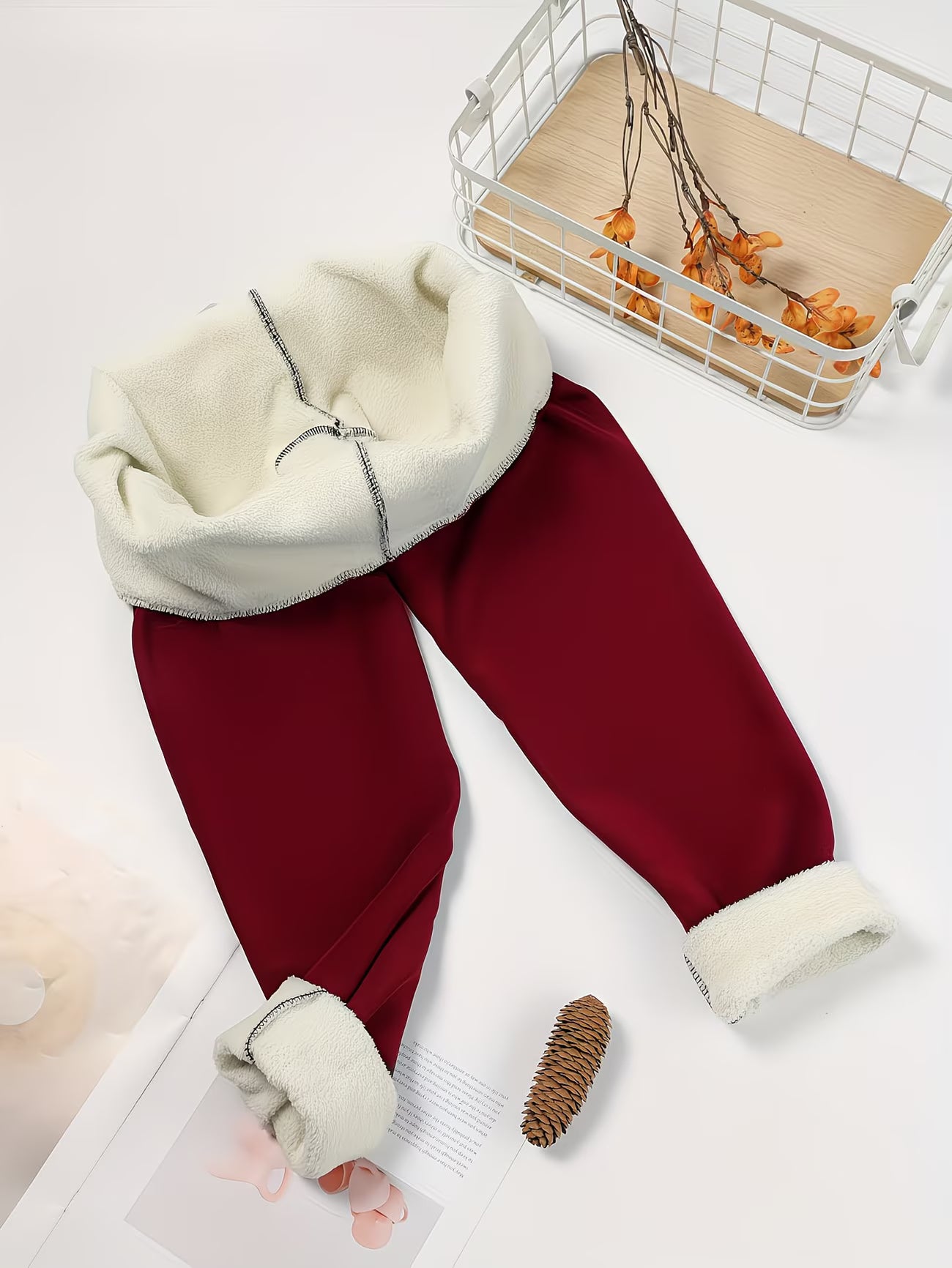 6864 🔥 PANTALONES TÉRMICOS DE FORRO POLAR PARA MUJER 🖤