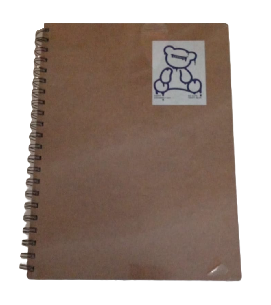 1352-1 📘🌿 Cuaderno 105 Cuadros Pasta MDF – Resistencia natural para ideas que perduran