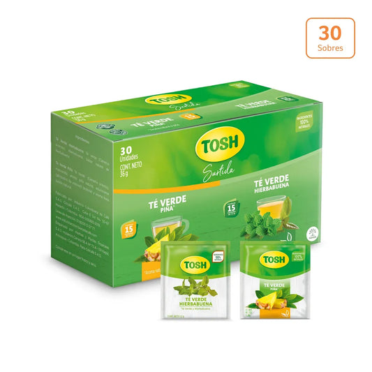 Té  Verde Tosh surtido x 36g x 30 sobres - N94046