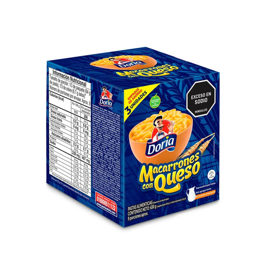 Macarrones con Queso DORIA x630g 3Pack - N 95448