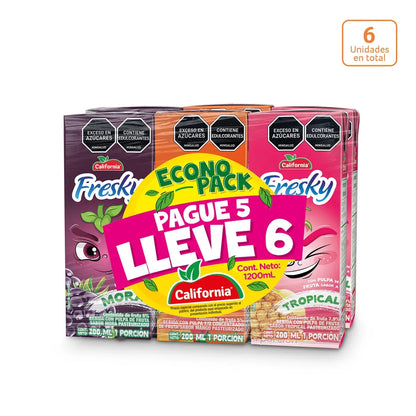 Refrescos Fresky surtido x 6 unds x 200ml c/u - N97800