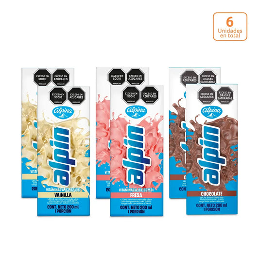 Alpin surtido x 6 unds x 200ml c/u - N97807