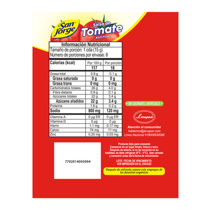 102120-1 🍅 Salsa de Tomate San Jorge Doypack 120g