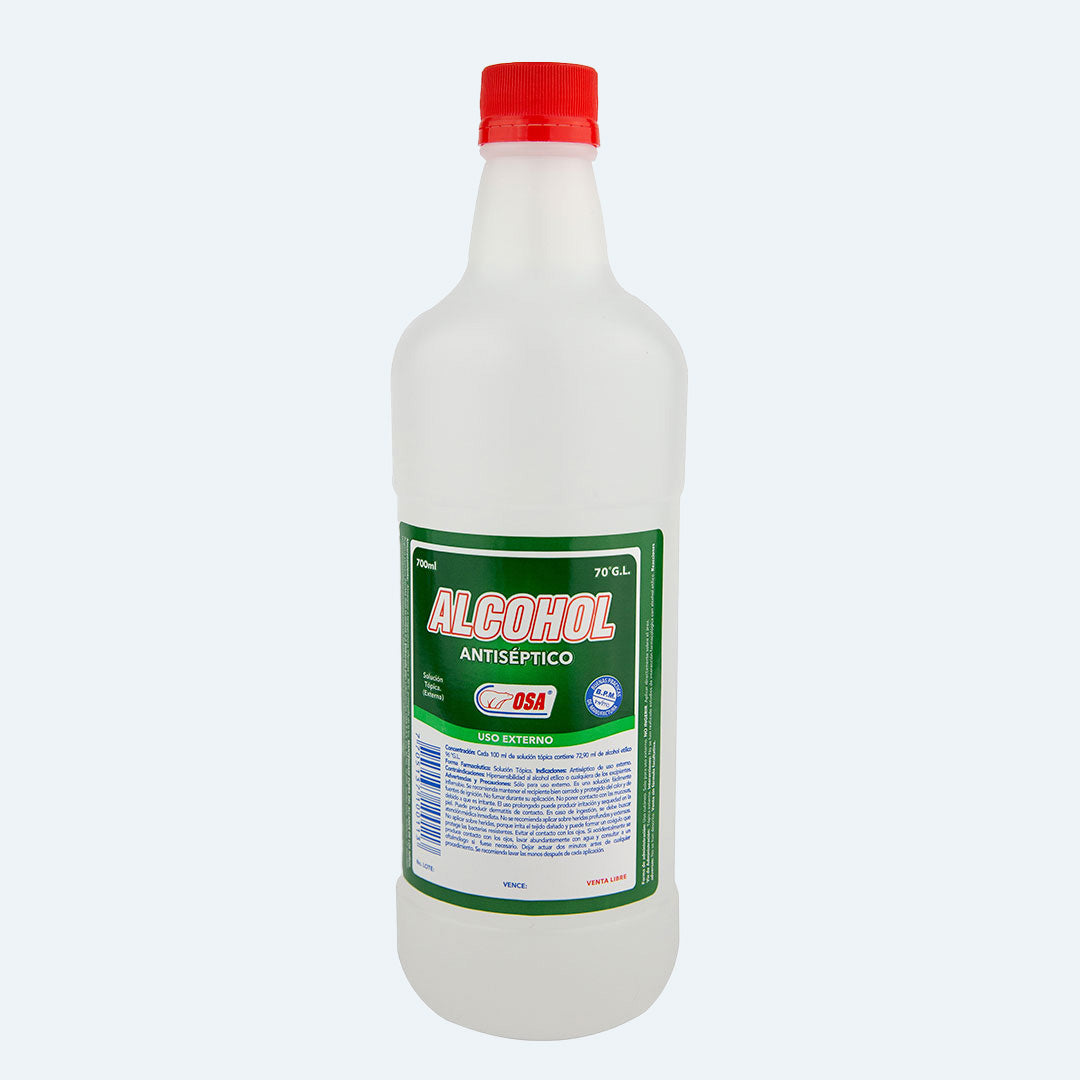 1141 🧴 Alcohol Antiséptico OSA 700 ml – Protección que se siente TR- 16