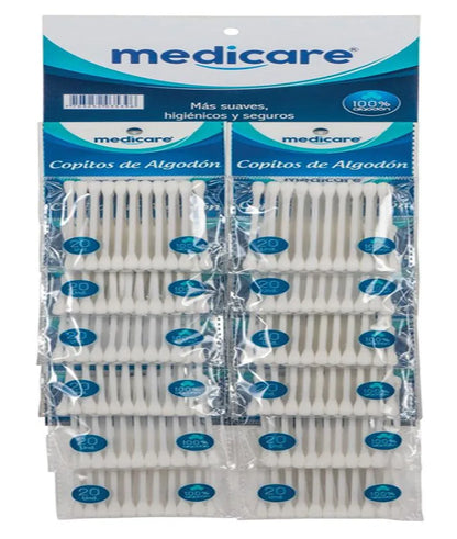 1102-1 🌿 Copitos de Algodón Medicare Biodegradables