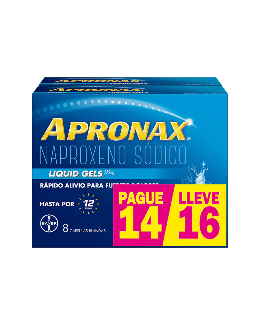 Apronax® LG 275mg Pague 14 Lleve 16 Cap