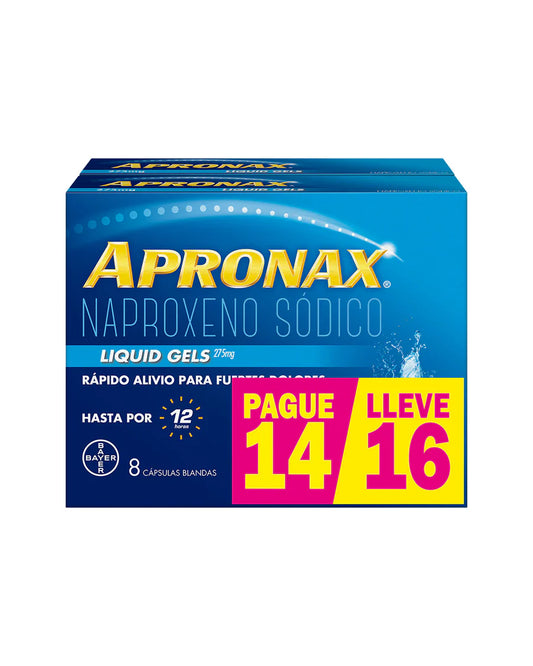 Apronax® LG 275mg Pague 14 Lleve 16 Cap