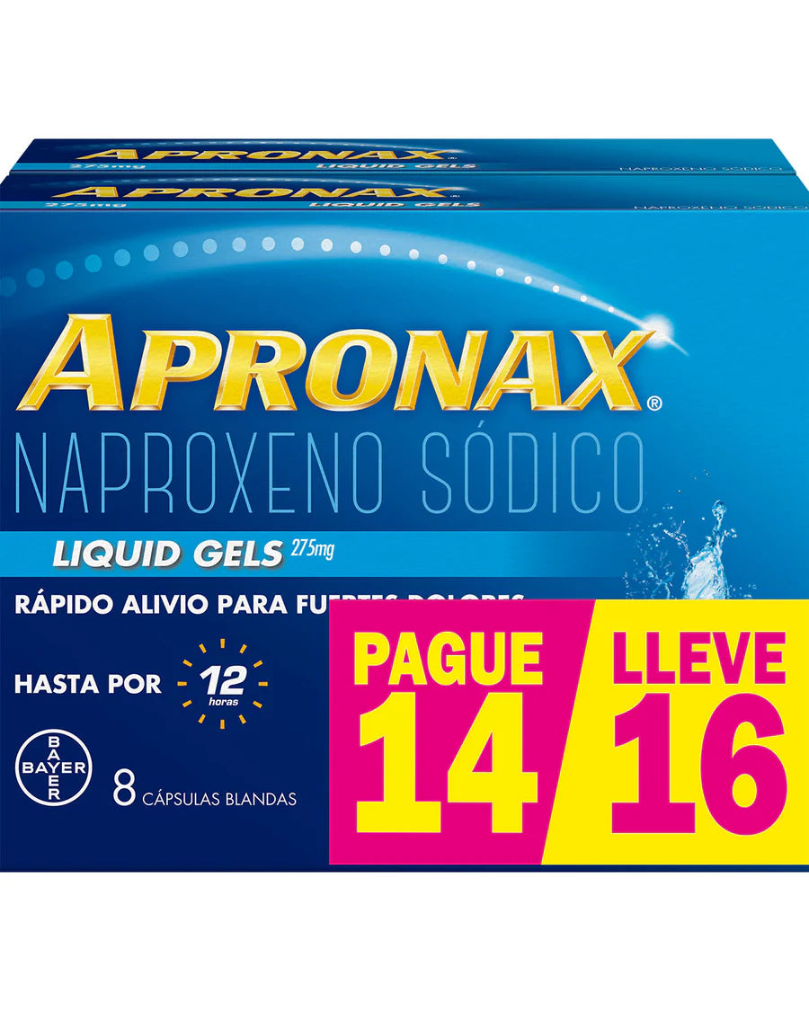 Apronax® LG 275mg Pague 14 Lleve 16 Cap