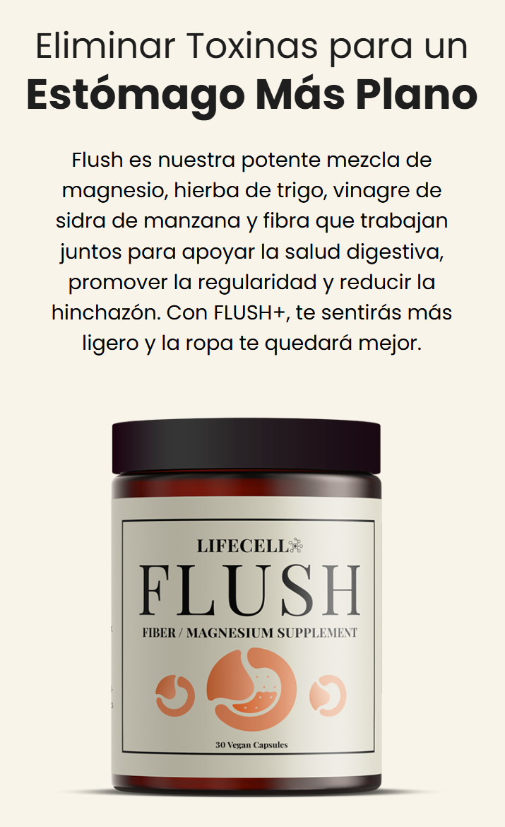 LifeCell Flush for Men - Suplemento de Fibra / Magnesio - LC2