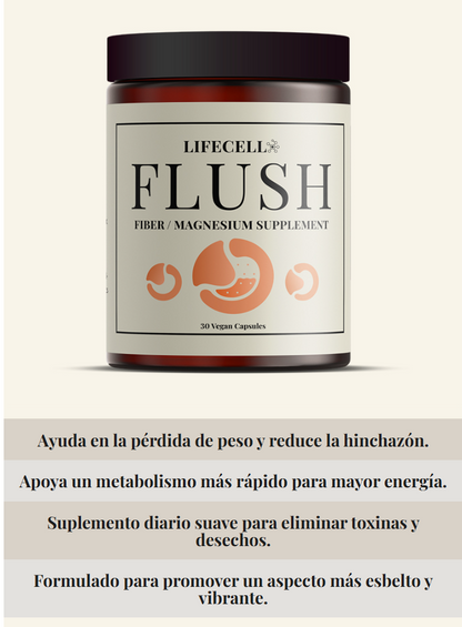 LifeCell Flush for Men - Suplemento de Fibra / Magnesio - LC2