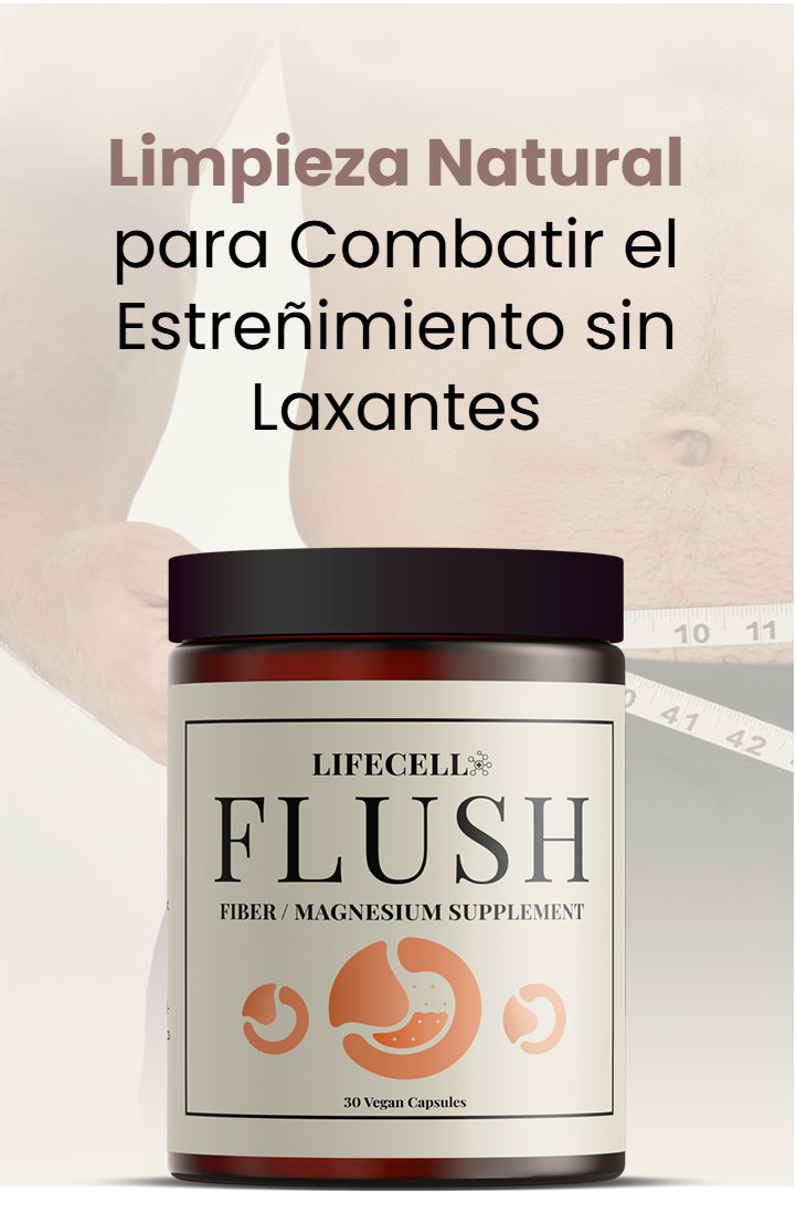 LifeCell Flush for Men - Suplemento de Fibra / Magnesio - LC2