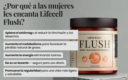 LifeCell Flush for Women - Suplemento de Fibra / Magnesio -  LC3