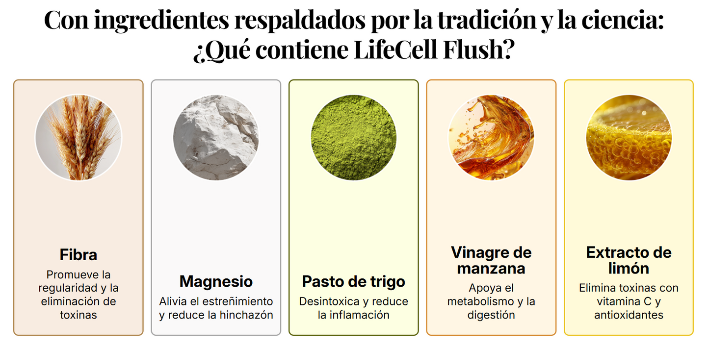 LifeCell Flush for Women - Suplemento de Fibra / Magnesio -  LC3
