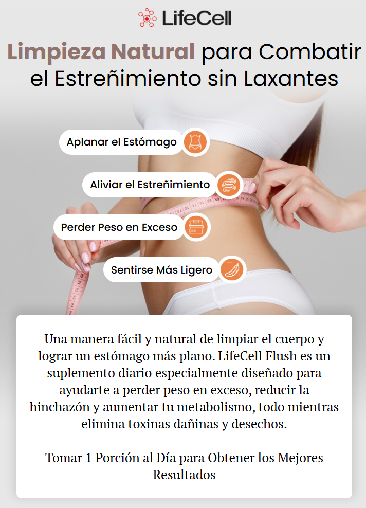 LifeCell Flush for Women - Suplemento de Fibra / Magnesio -  LC3