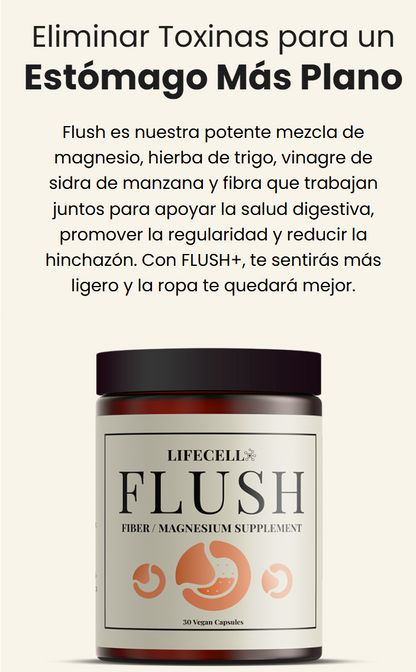 LifeCell Flush for Women - Suplemento de Fibra / Magnesio -  LC3