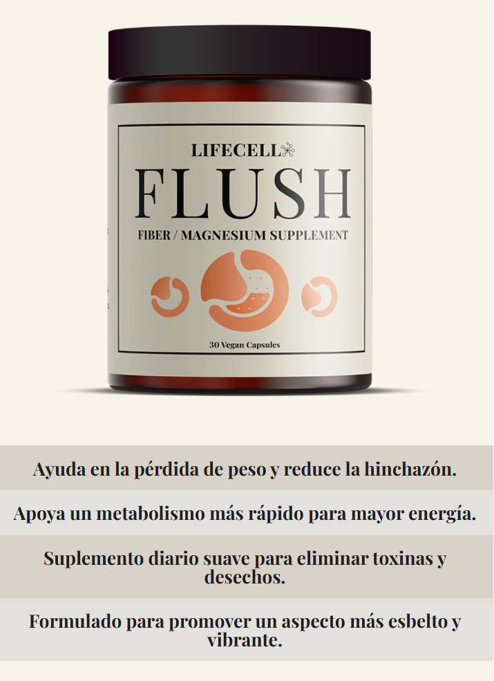 LifeCell Flush for Women - Suplemento de Fibra / Magnesio -  LC3