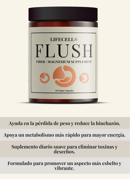 LifeCell Flush for Women - Suplemento de Fibra / Magnesio -  LC3