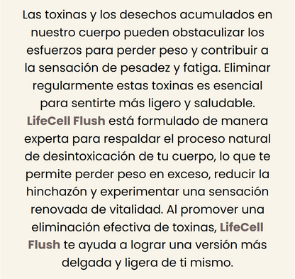 LifeCell Flush for Women - Suplemento de Fibra / Magnesio -  LC3