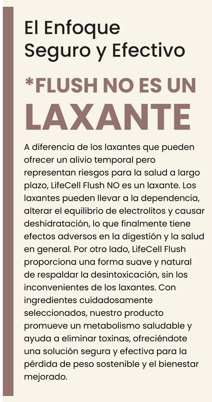 LifeCell Flush for Women - Suplemento de Fibra / Magnesio -  LC3