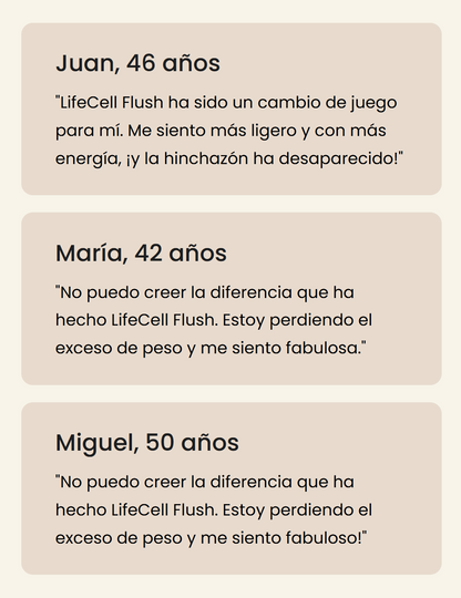 LifeCell Flush for Women - Suplemento de Fibra / Magnesio -  LC3