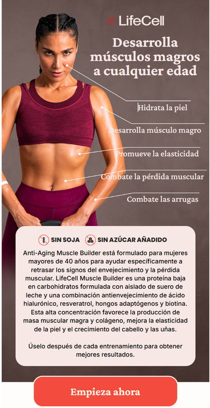 LifeCell Muscle  Builder  - Proteína antienvejecimiento para el desarrollo muscular - LC4