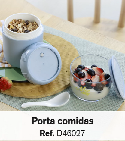 12151 🥗 Porta Comidas Azul Doble Compartimiento – Orden, Frescura y Tranquilidad en Tu Día